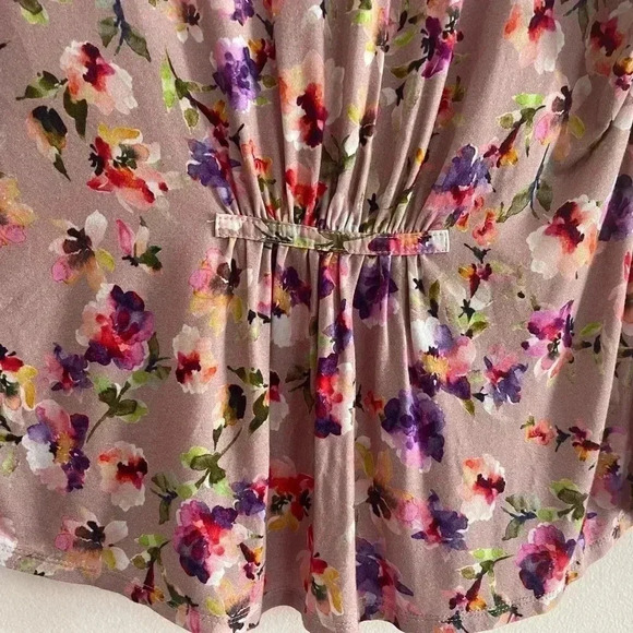Anthropologie Dolan Blouse Floral Feminine Pink Flowers Ruffles Flowy Buttons - Picture 14 of 14